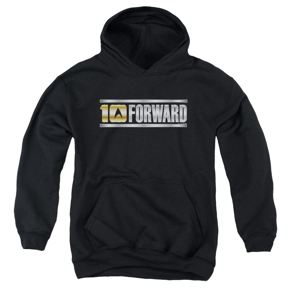 STAR TREK/TEN FORWARD - YOUTH PULLOVER HOODIE - BLACK