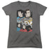 STAR TREK/ILLUSTRATED CREW - S/S WOMENS TEE - CHARCOAL