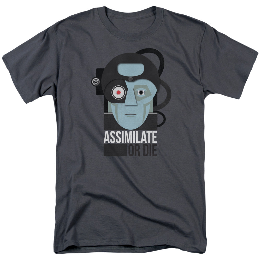 STAR TREK/ASSISMILATE OR DIE - S/S ADULT 18/1 - CHARCOAL