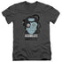 STAR TREK/ASSISMILATE OR DIE - S/S ADULT V-NECK 30/1 - CHARCOAL