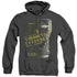CSI/I DRANK THE EVIDENCE - ADULT HEATHER HOODIE - BLACK