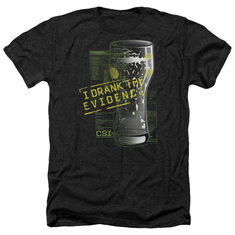 CSI/I DRANK THE EVIDENCE - ADULT HEATHER - BLACK