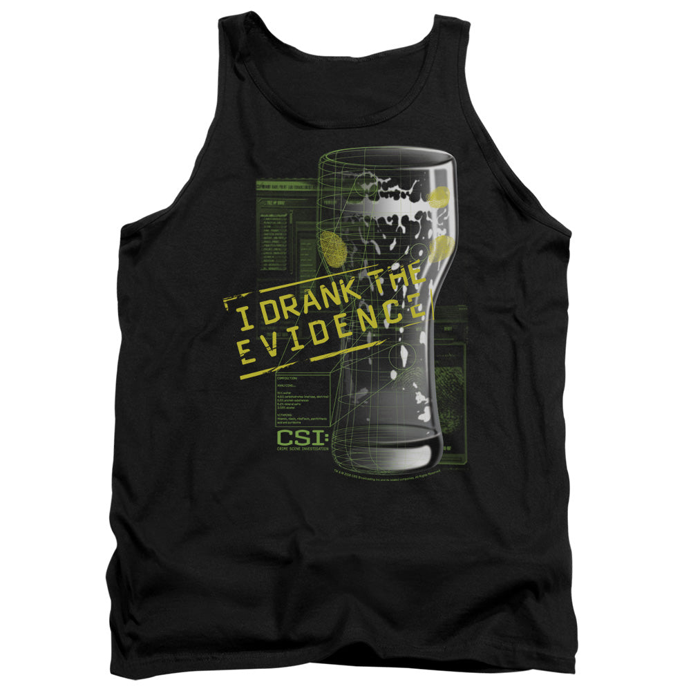 CSI/I DRANK THE EVIDENCE - ADULT TANK - BLACK