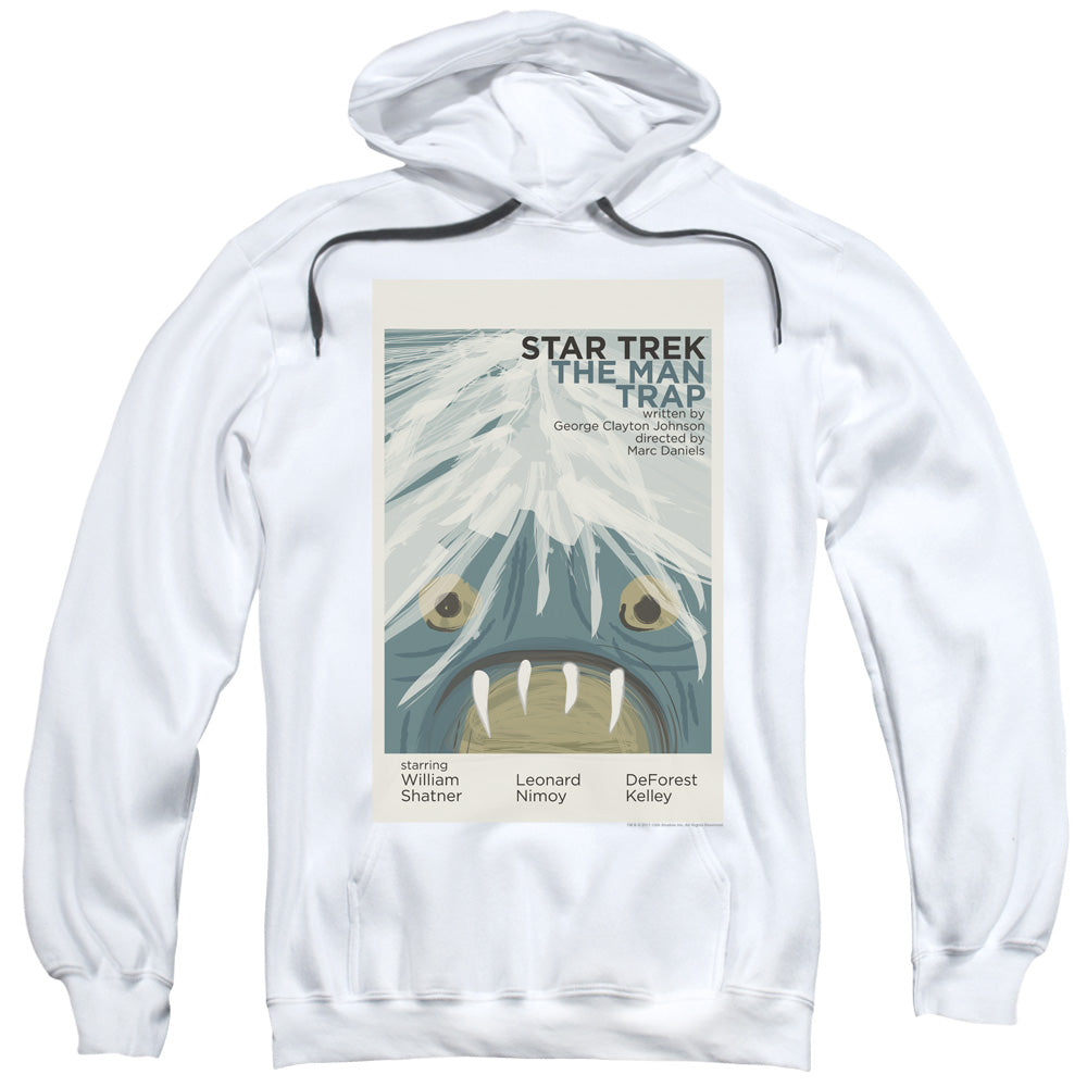 STAR TREK/TOS EPISODE 1 - ADULT PULLOVER HOODIE - WHITE