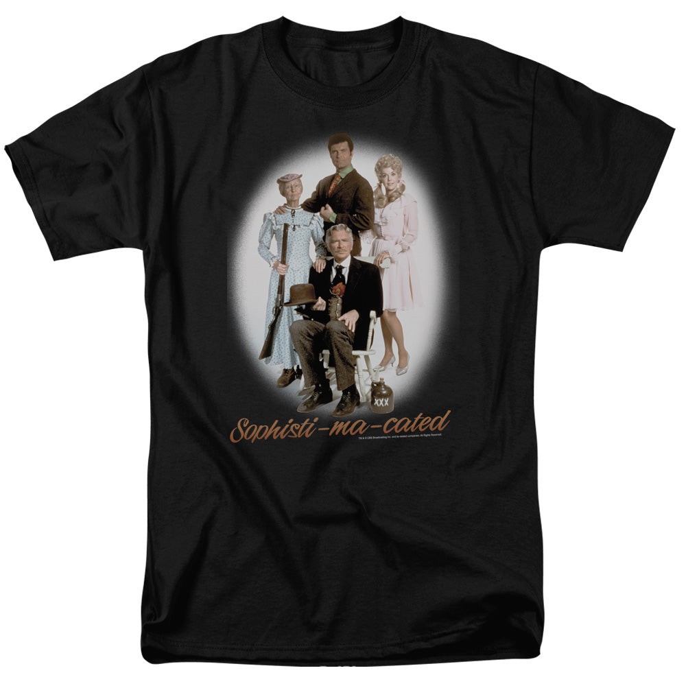 BEVERLY HILLBILLIES/SOPHISTIMACATED - S/S ADULT 18/1 - BLACK