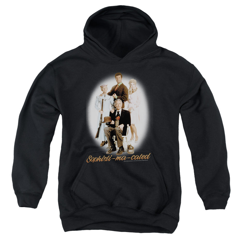 BEVERLY HILLBILLIES/SOPHISTIMACATED - YOUTH PULLOVER HOODIE - BLACK