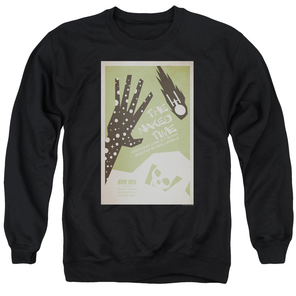 STAR TREK/TOS EPISODE 4 - ADULT CREWNECK SWEATSHIRT - BLACK
