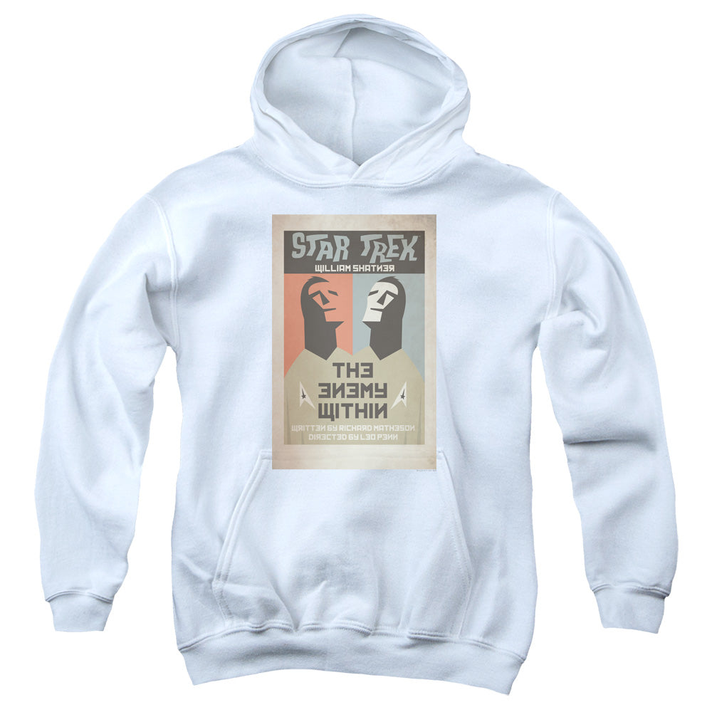 STAR TREK/TOS EPISODE 5 - YOUTH PULLOVER HOODIE - WHITE
