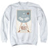 STAR TREK/TOS EPISODE 6 - ADULT CREWNECK SWEATSHIRT - WHITE