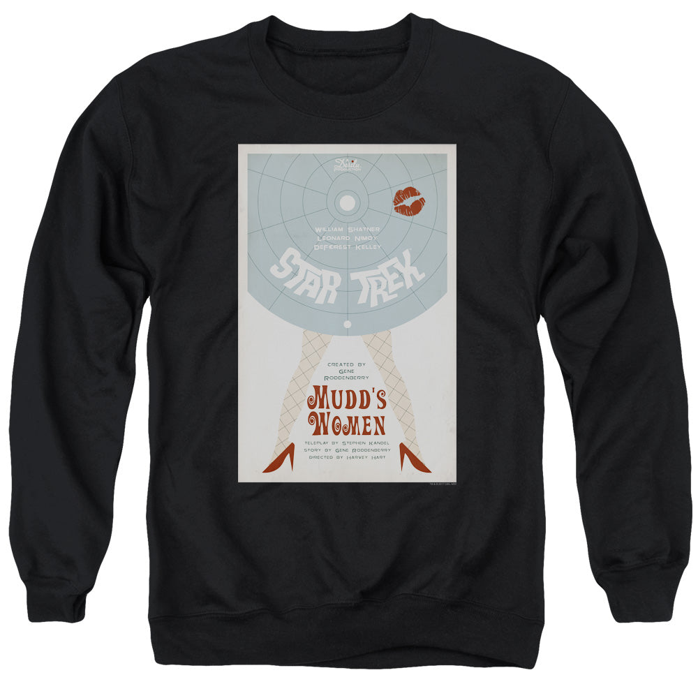 STAR TREK/TOS EPISODE 6 - ADULT CREWNECK SWEATSHIRT - BLACK
