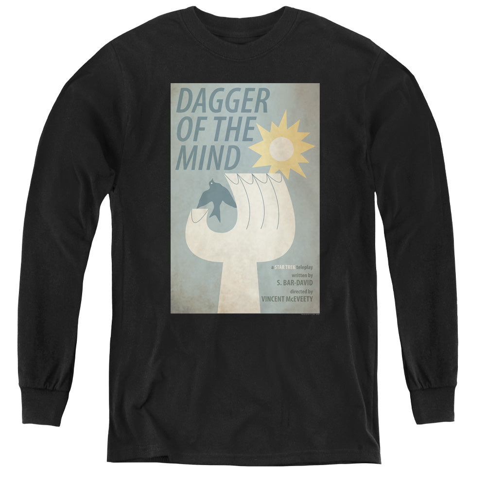 STAR TREK/TOS EPISODE 9 - YOUTH LONG SLEEVE TEE - BLACK