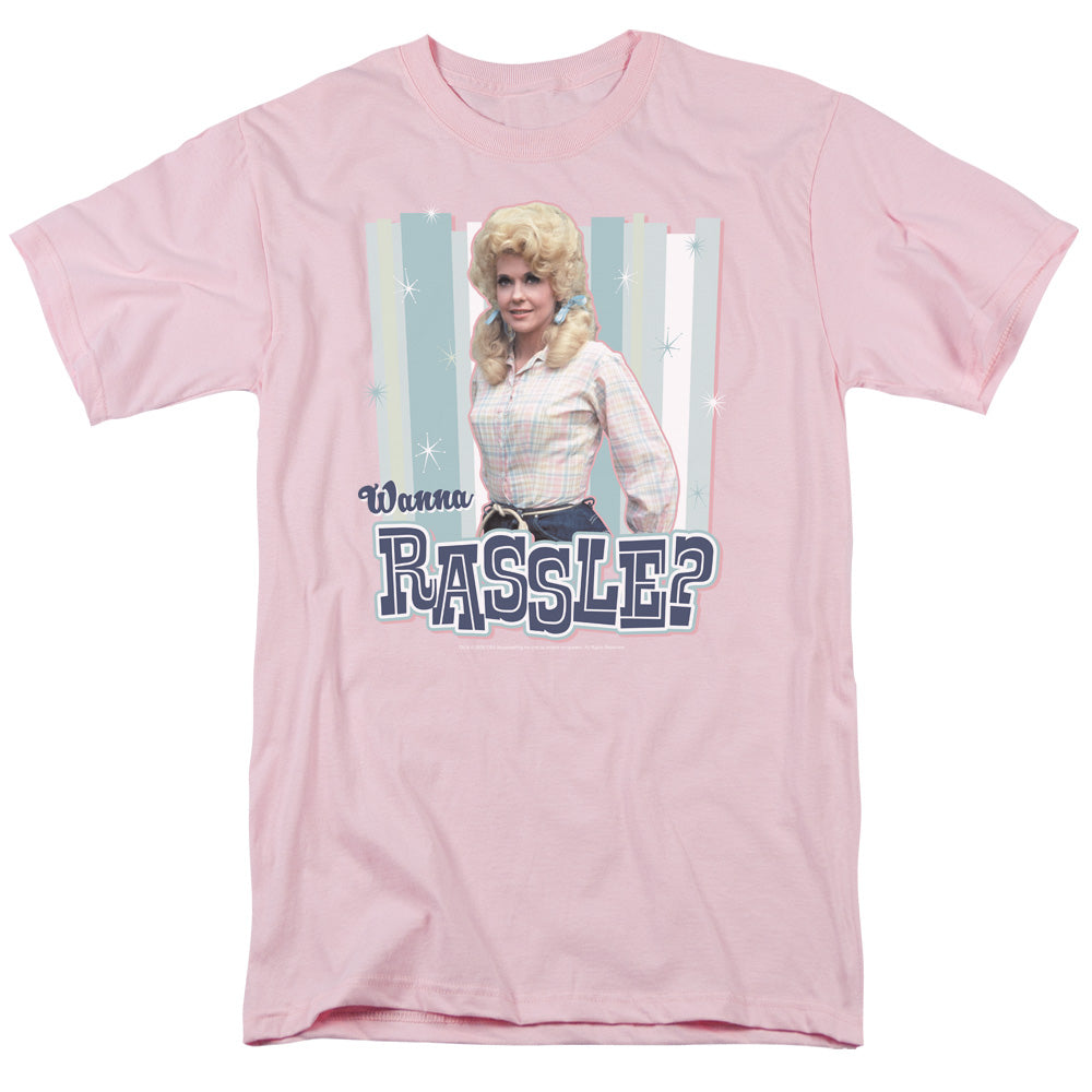 BEVERLY HILLBILLIES/WANNA RASSLE - S/S ADULT 18/1 - PINK