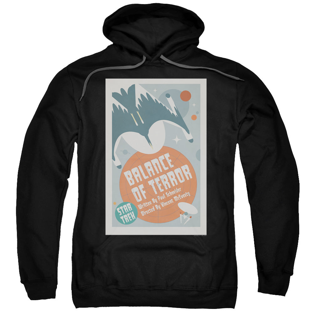 STAR TREK/TOS EPISODE 14 - ADULT PULLOVER HOODIE - BLACK