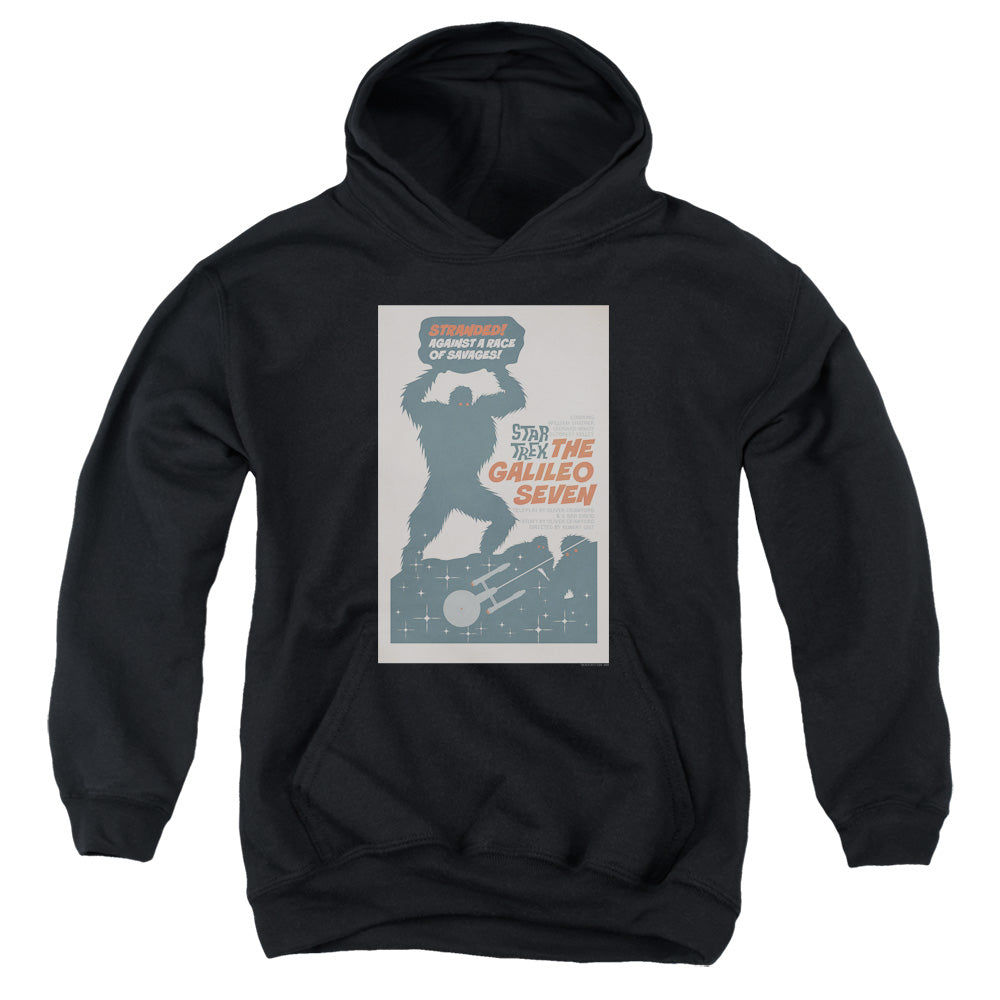 STAR TREK/TOS EPISODE 16 - YOUTH PULLOVER HOODIE - BLACK
