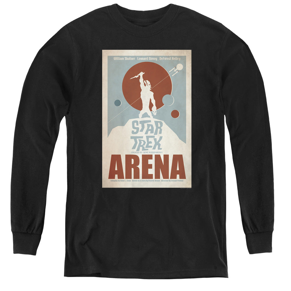 STAR TREK/TOS EPISODE 18 - YOUTH LONG SLEEVE TEE - BLACK