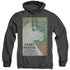 STAR TREK/TOS EPISODE 20 - ADULT HEATHER HOODIE - BLACK