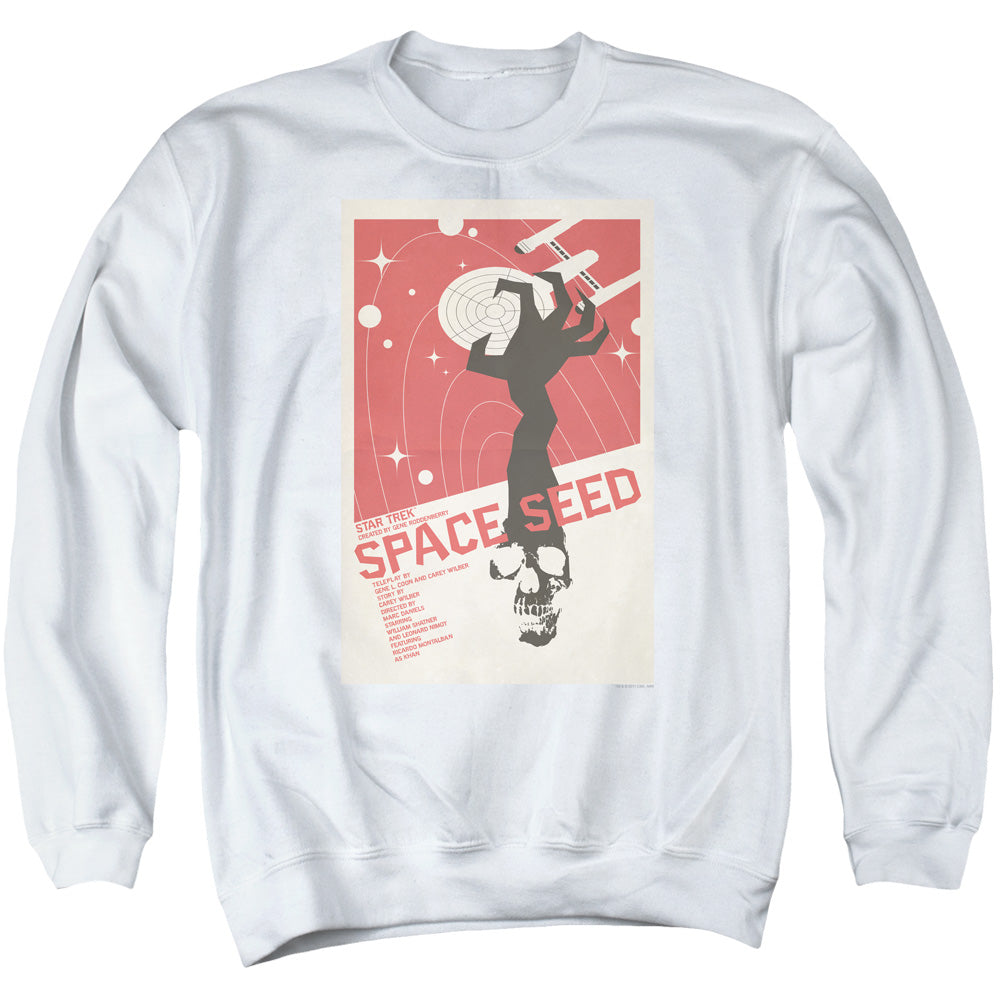 STAR TREK/TOS EPISODE 22 - ADULT CREWNECK SWEATSHIRT - WHITE