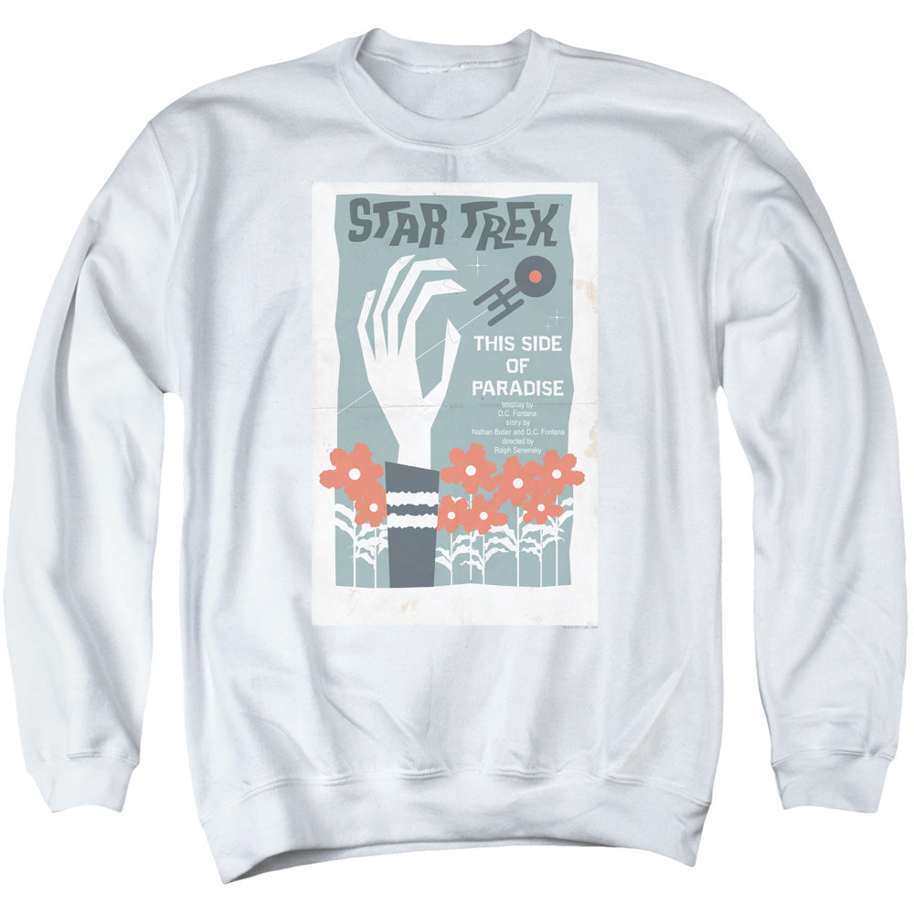 STAR TREK/TOS EPISODE 24 - ADULT CREWNECK SWEATSHIRT - WHITE