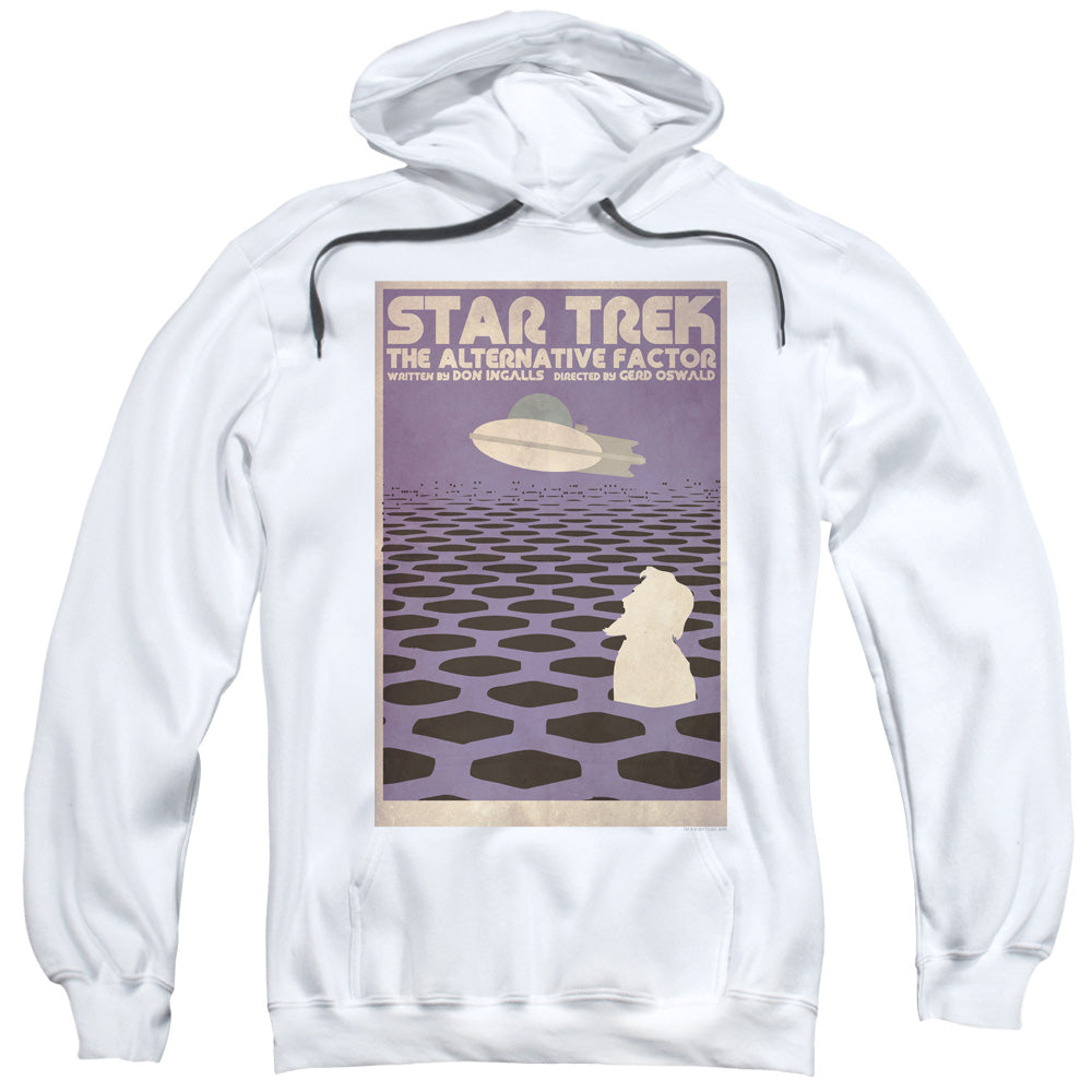 STAR TREK/TOS EPISODE 27 - ADULT PULLOVER HOODIE - WHITE