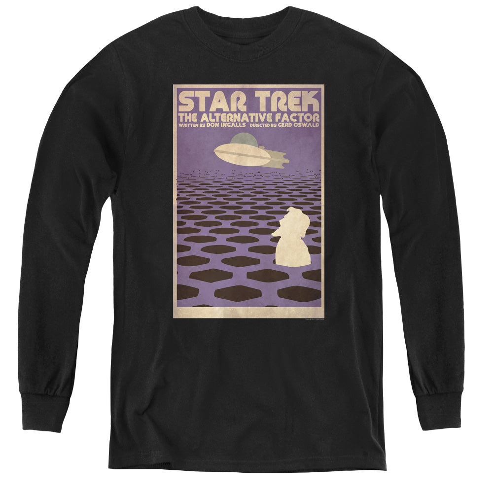 STAR TREK/TOS EPISODE 27 - YOUTH LONG SLEEVE TEE - BLACK