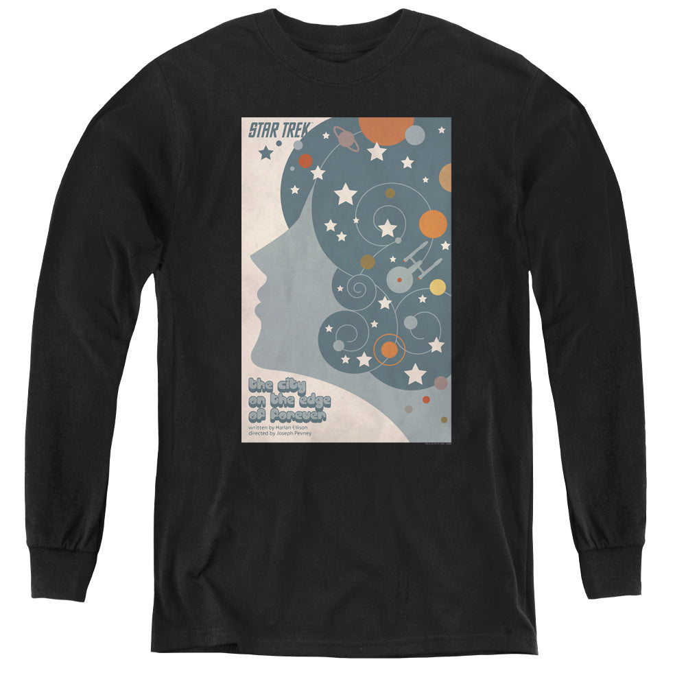 STAR TREK/TOS EPISODE 28 - YOUTH LONG SLEEVE TEE - BLACK
