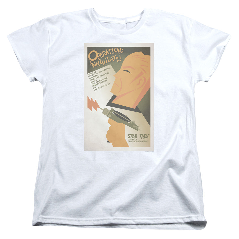 STAR TREK/TOS EPISODE 29 - S/S WOMENS TEE - WHITE
