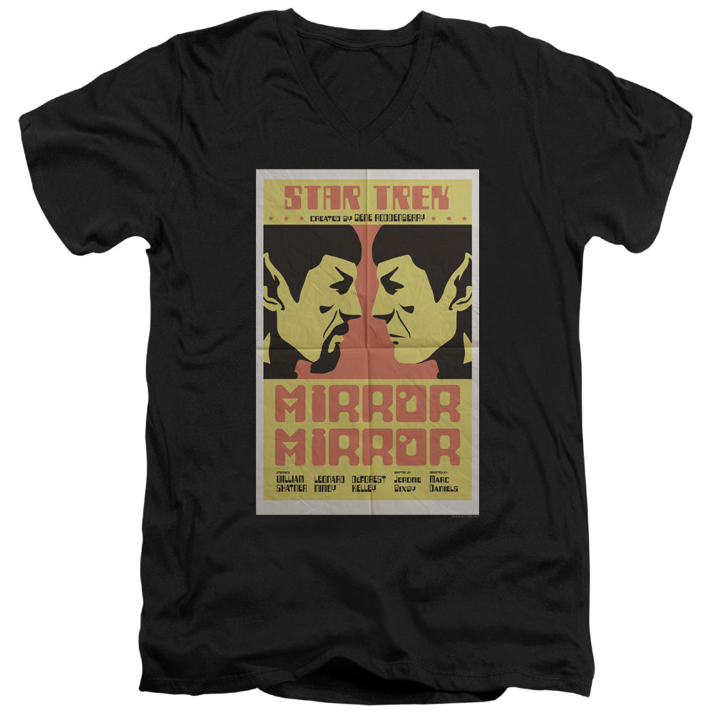 STAR TREK/TOS EPISODE 33 - S/S ADULT V-NECK 30/1 - BLACK