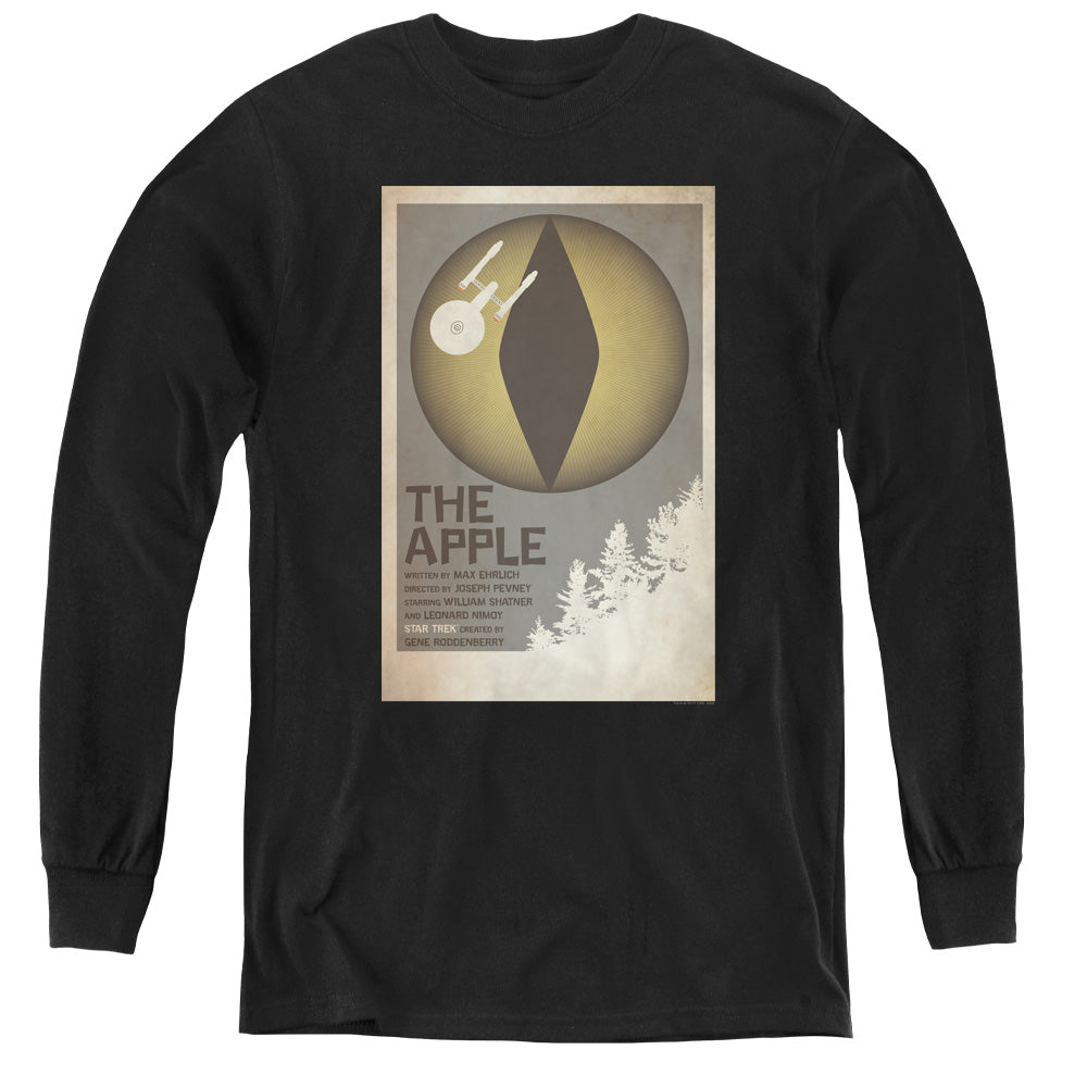 STAR TREK/TOS EPISODE 34 - YOUTH LONG SLEEVE TEE - BLACK