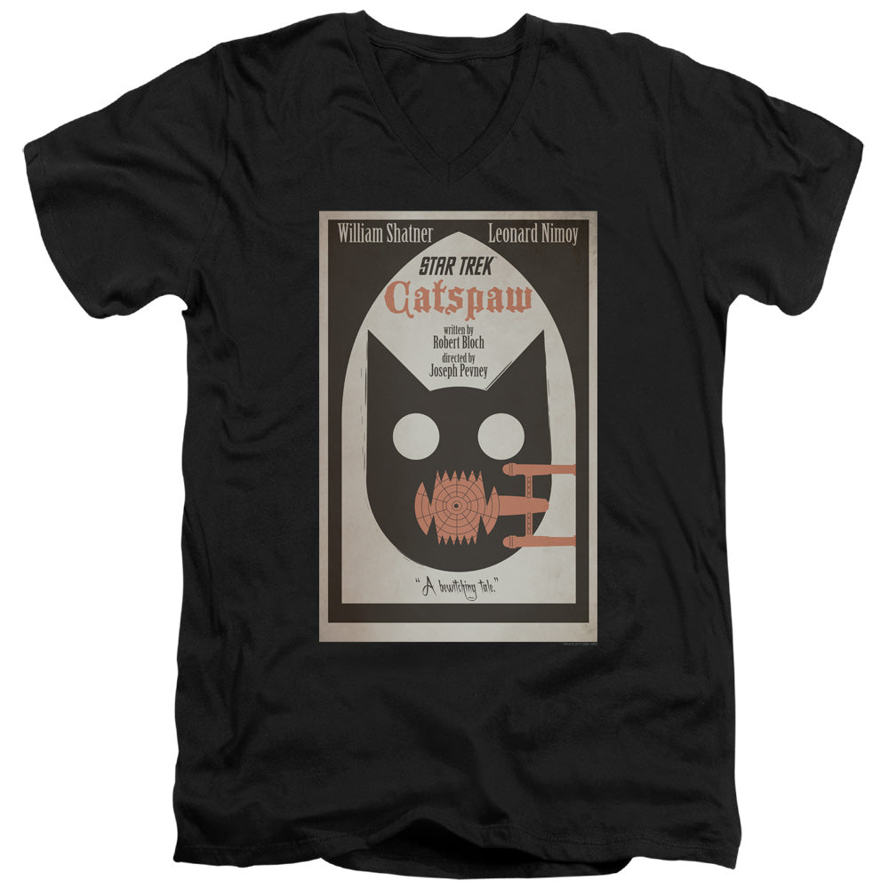 STAR TREK/TOS EPISODE 36 - S/S ADULT V-NECK 30/1 - BLACK
