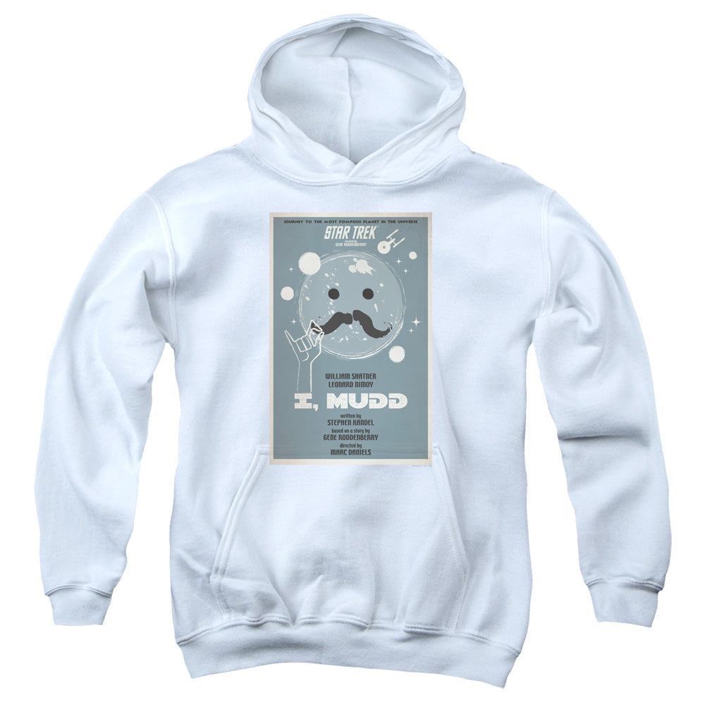 STAR TREK/TOS EPISODE 37 - YOUTH PULLOVER HOODIE - WHITE