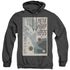 STAR TREK/TOS EPISODE 38 - ADULT HEATHER HOODIE - BLACK