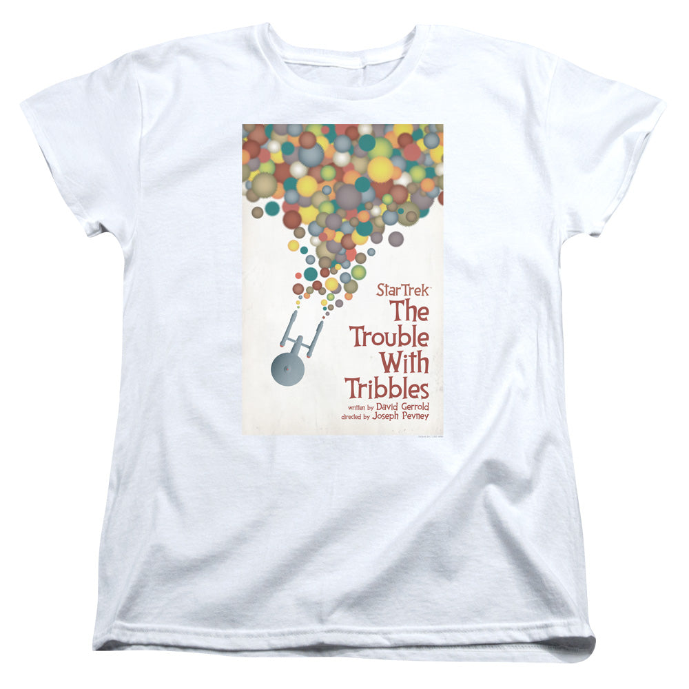STAR TREK/TOS EPISODE 44 - S/S WOMENS TEE - WHITE
