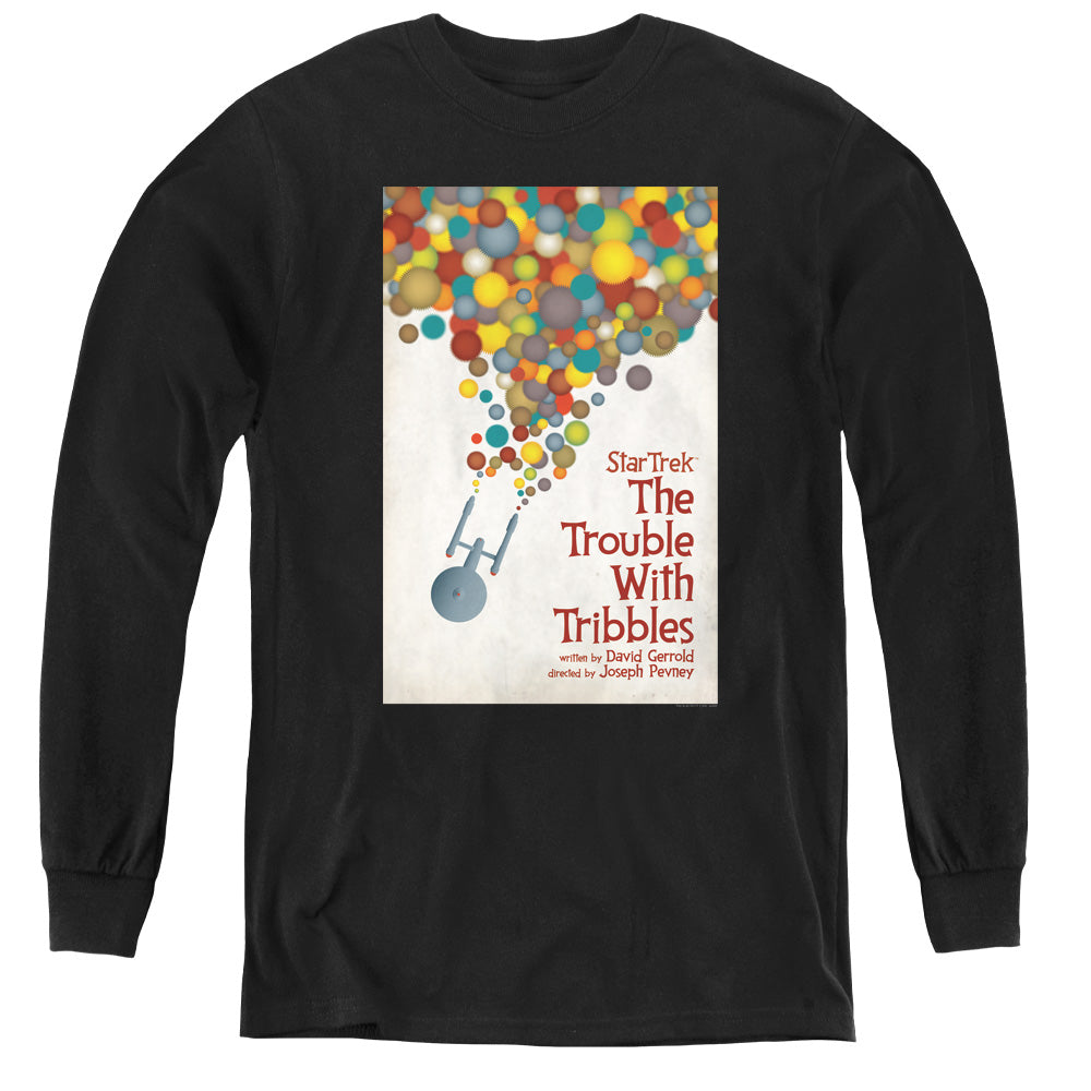 STAR TREK/TOS EPISODE 44 - YOUTH LONG SLEEVE TEE - BLACK