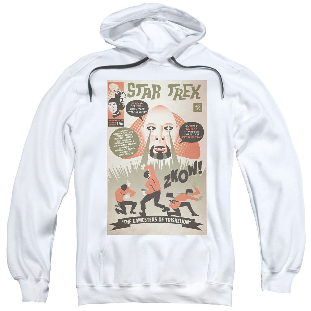 STAR TREK/TOS EPISODE 45 - ADULT PULLOVER HOODIE - WHITE