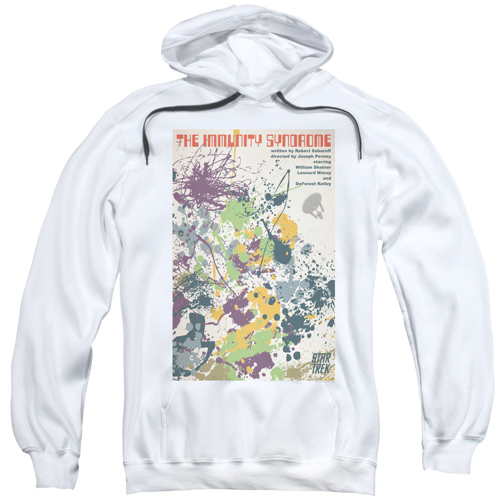 STAR TREK/TOS EPISODE 47 - ADULT PULLOVER HOODIE - WHITE