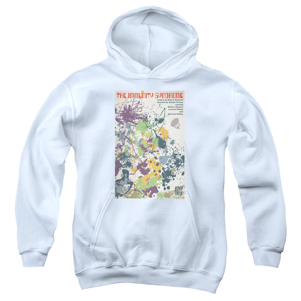 STAR TREK/TOS EPISODE 47 - YOUTH PULLOVER HOODIE - WHITE