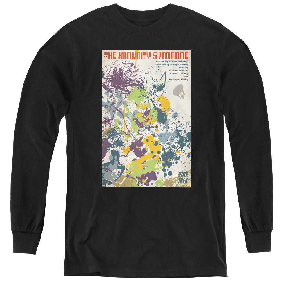 STAR TREK/TOS EPISODE 47 - YOUTH LONG SLEEVE TEE - BLACK