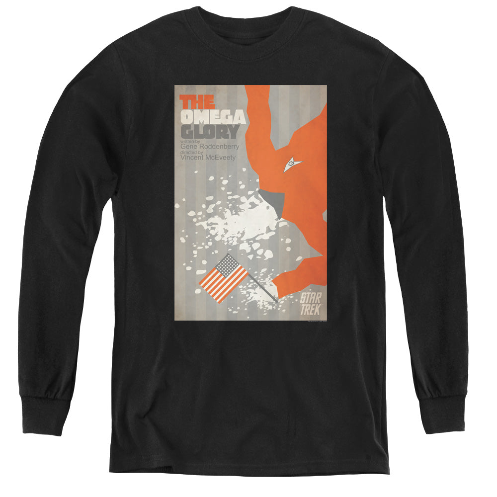 STAR TREK/TOS EPISODE 52 - YOUTH LONG SLEEVE TEE - BLACK