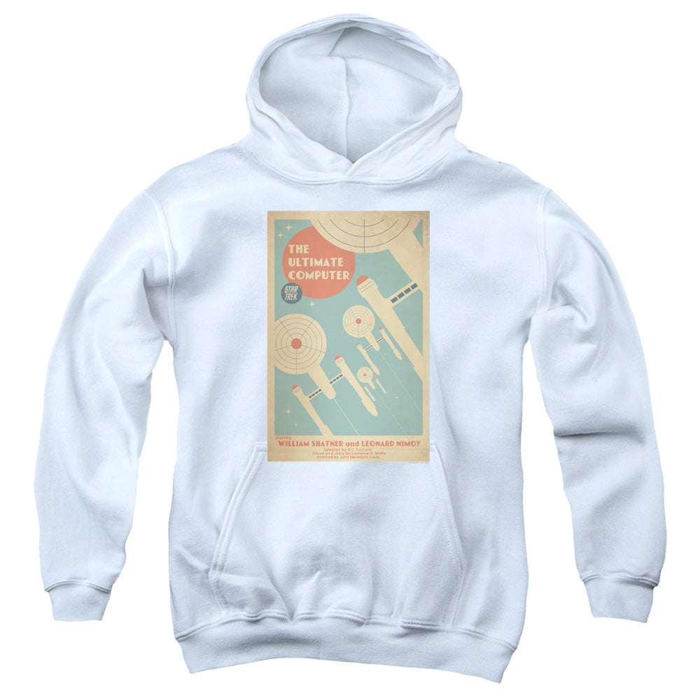 STAR TREK/TOS EPISODE 53 - YOUTH PULLOVER HOODIE - WHITE