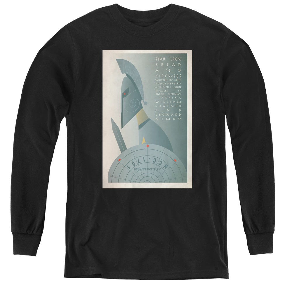 STAR TREK/TOS EPISODE 54 - YOUTH LONG SLEEVE TEE - BLACK