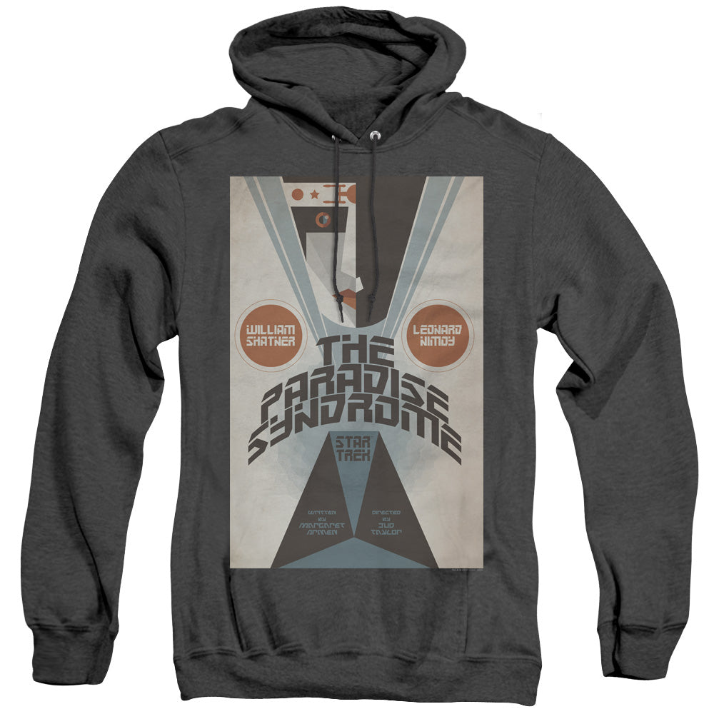 STAR TREK/TOS EPISODE 58 - ADULT HEATHER HOODIE - BLACK