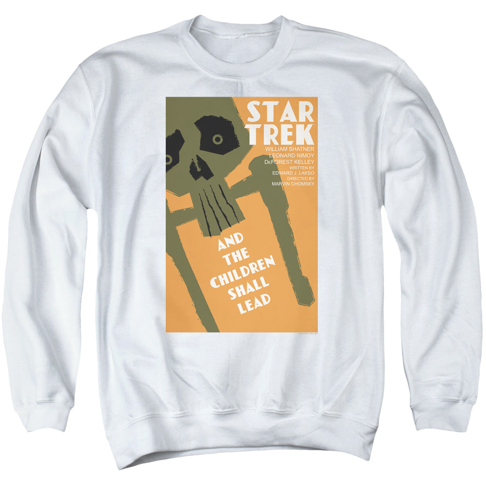 STAR TREK/TOS EPISODE 59 - ADULT CREWNECK SWEATSHIRT - WHITE