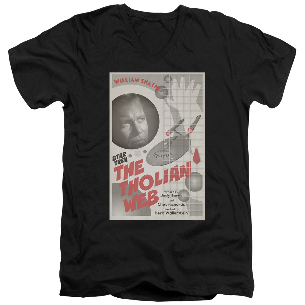 STAR TREK/TOS EPISODE 64 - S/S ADULT V-NECK 30/1 - BLACK