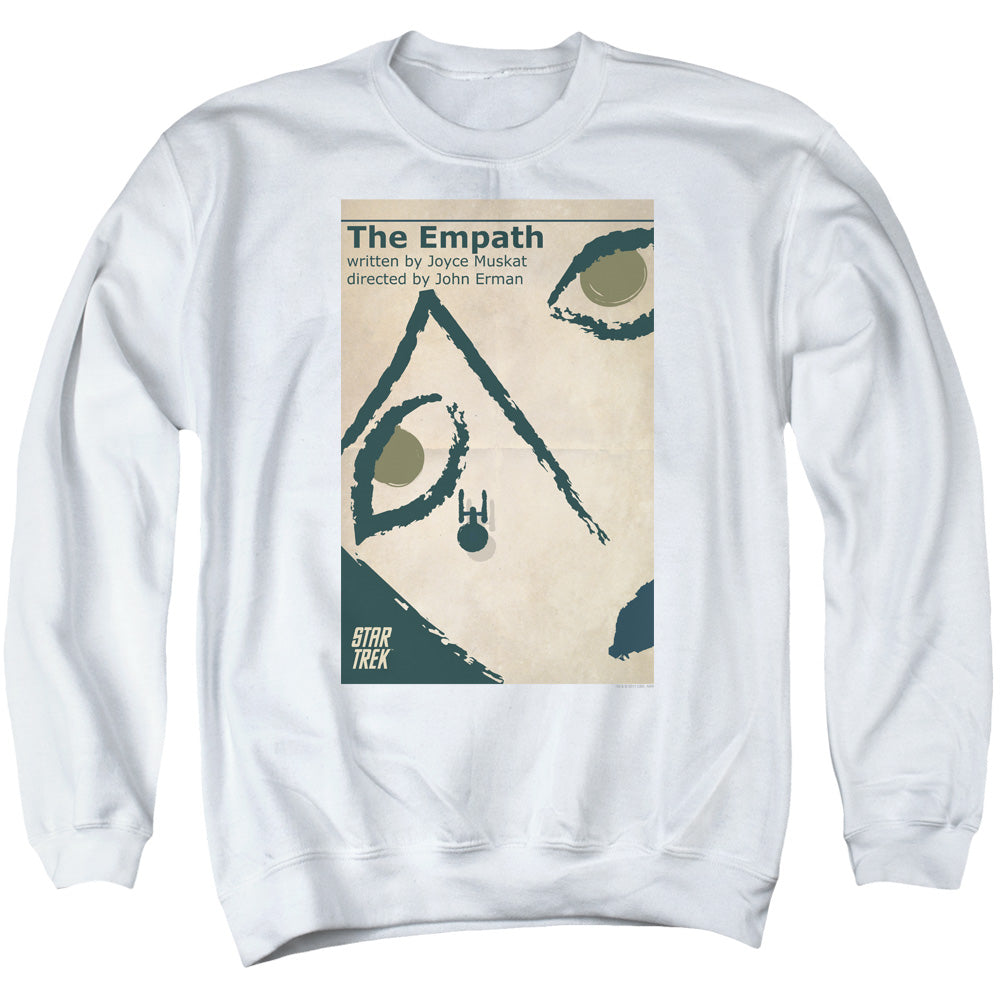 STAR TREK/TOS EPISODE 67 - ADULT CREWNECK SWEATSHIRT - WHITE