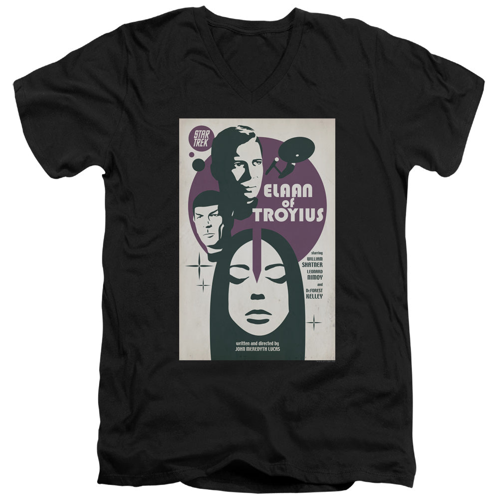 STAR TREK/TOS EPISODE 68 - S/S ADULT V-NECK 30/1 - BLACK