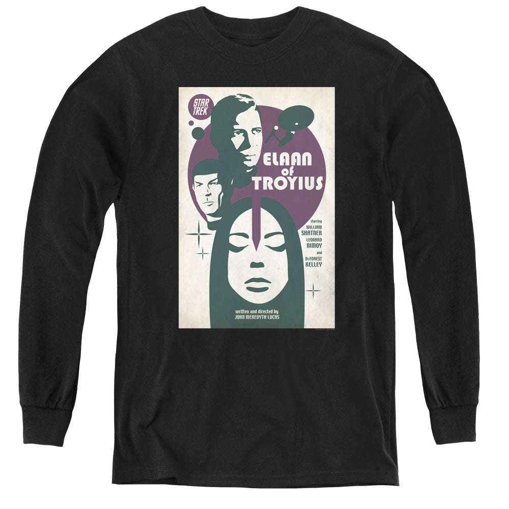 STAR TREK/TOS EPISODE 68 - YOUTH LONG SLEEVE TEE - BLACK