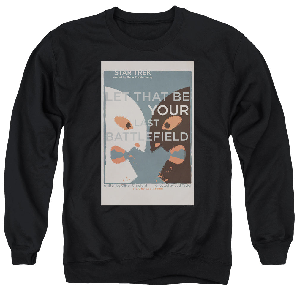 STAR TREK/TOS EPISODE 70 - ADULT CREWNECK SWEATSHIRT - BLACK