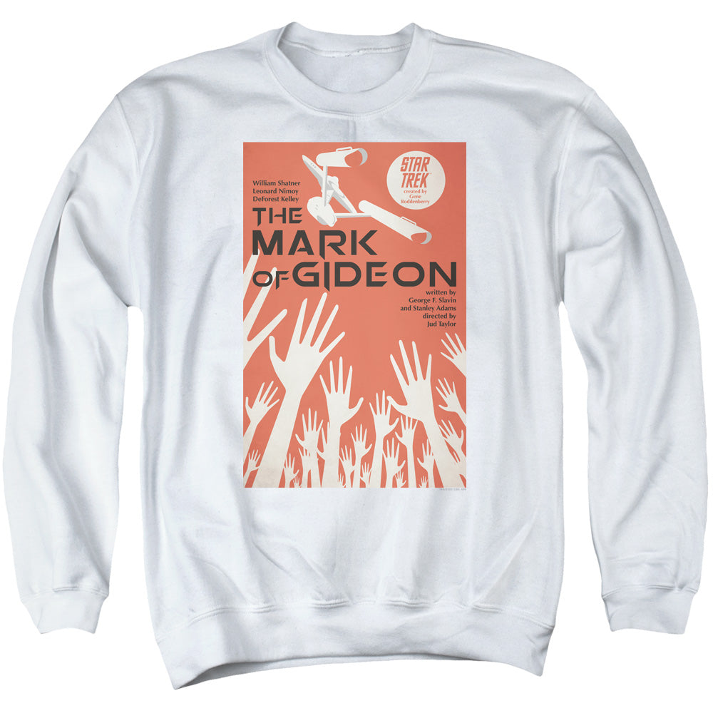 STAR TREK/TOS EPISODE 71 - ADULT CREWNECK SWEATSHIRT - WHITE