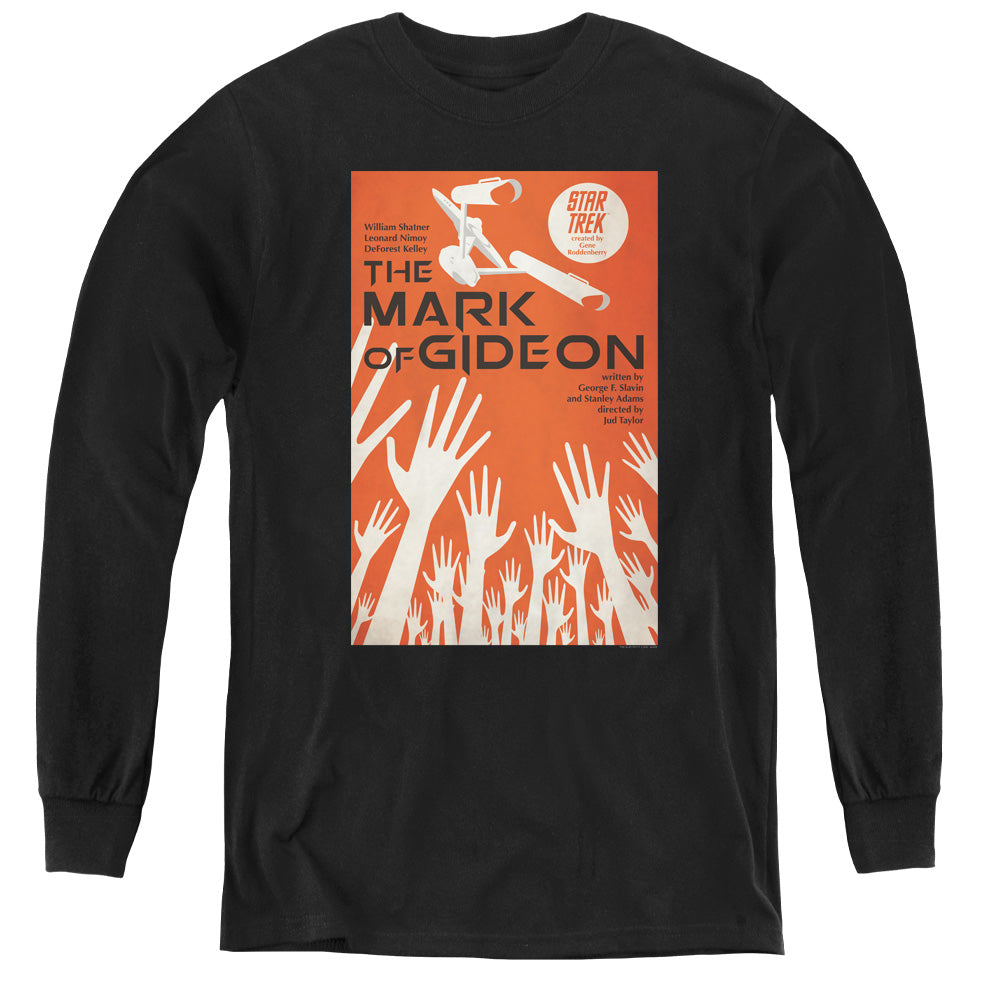 STAR TREK/TOS EPISODE 71 - YOUTH LONG SLEEVE TEE - BLACK
