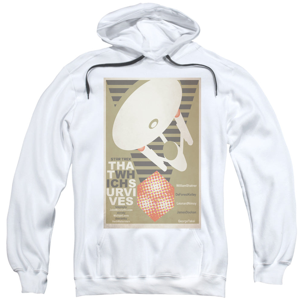 STAR TREK/TOS EPISODE 72 - ADULT PULLOVER HOODIE - WHITE